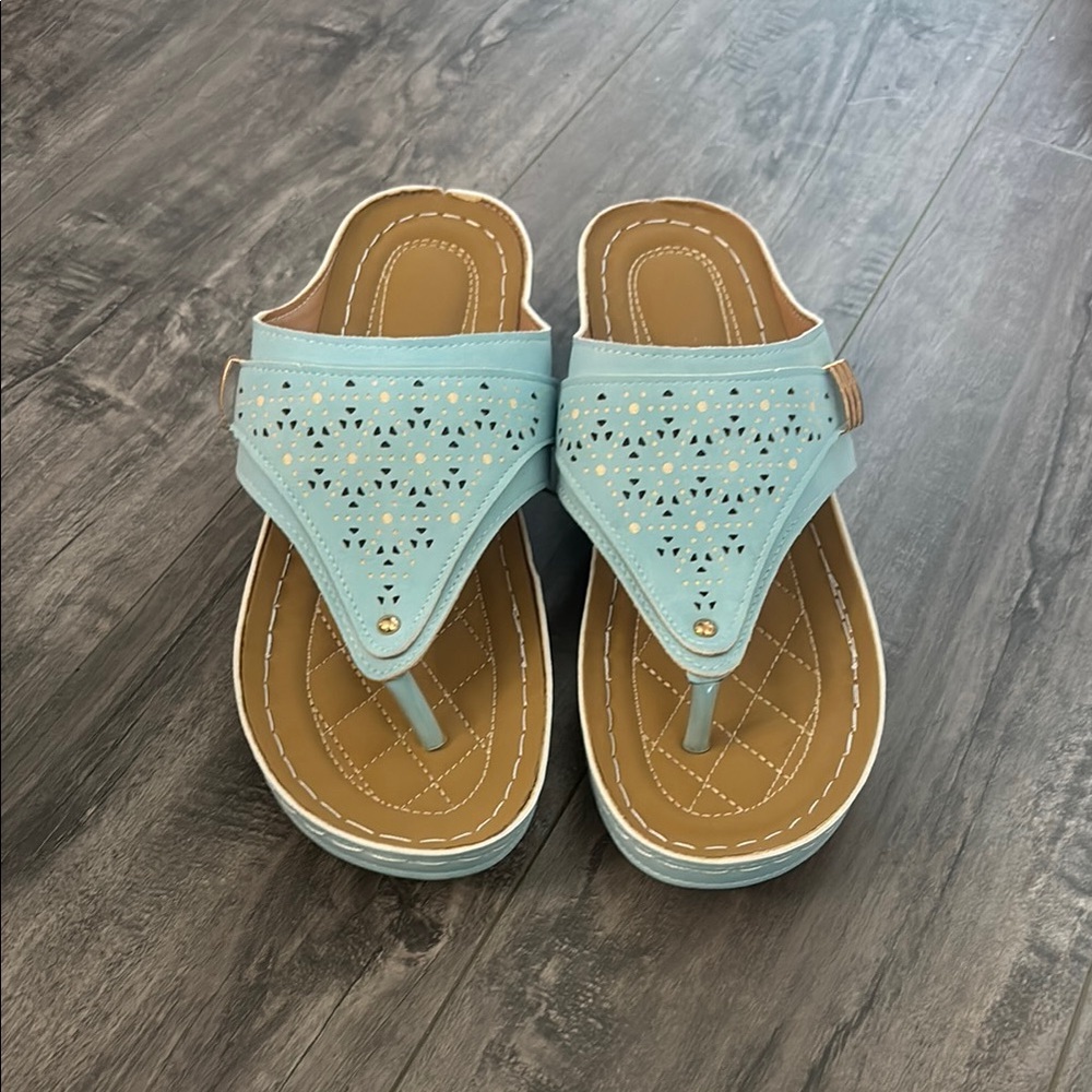 Women's Blue Sandals NWOT